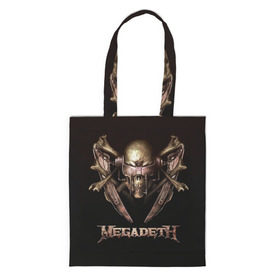 Сумка 3D повседневная с принтом Megadeth 3 в Санкт-Петербурге, 100% полиэстер | Плотность: 200 г/м2; Размер: 34×35 см; Высота лямок: 30 см | megadeth | дирк вербурен | дэвид эллефсон | дэйв мастейн | кико лоурейро | мегадэт