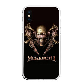 Чехол для iPhone XS Max матовый с принтом Megadeth 3 в Санкт-Петербурге, Силикон | Область печати: задняя сторона чехла, без боковых панелей | megadeth | дирк вербурен | дэвид эллефсон | дэйв мастейн | кико лоурейро | мегадэт