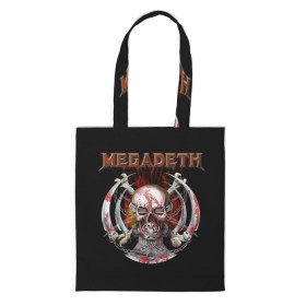 Сумка 3D повседневная с принтом Megadeth 5 в Санкт-Петербурге, 100% полиэстер | Плотность: 200 г/м2; Размер: 34×35 см; Высота лямок: 30 см | megadeth | дирк вербурен | дэвид эллефсон | дэйв мастейн | кико лоурейро | мегадэт