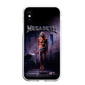 Чехол для iPhone XS Max матовый с принтом Megadeth 7 в Санкт-Петербурге, Силикон | Область печати: задняя сторона чехла, без боковых панелей | megadeth | дирк вербурен | дэвид эллефсон | дэйв мастейн | кико лоурейро | мегадэт