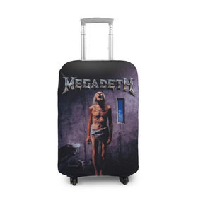 Чехол для чемодана 3D с принтом Megadeth 7 в Санкт-Петербурге, 86% полиэфир, 14% спандекс | двустороннее нанесение принта, прорези для ручек и колес | megadeth | дирк вербурен | дэвид эллефсон | дэйв мастейн | кико лоурейро | мегадэт