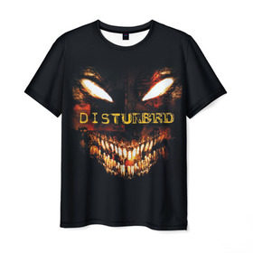 Мужская футболка 3D с принтом Disturbed 4 в Санкт-Петербурге, 100% полиэфир | прямой крой, круглый вырез горловины, длина до линии бедер | disturbed | donegan | draiman | moyer | wengren | венгрен | дистурбед | дониган | дрейман | мойер | хард рок