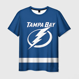 Мужская футболка 3D с принтом Tampa Bay Drouin в Санкт-Петербурге, 100% полиэфир | прямой крой, круглый вырез горловины, длина до линии бедер | Тематика изображения на принте: 27 | jonathan drouin | tampa bay lightning | джонатан друэн | нхл | тампа бэй лайтнинг | хоккей