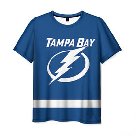 Мужская футболка 3D с принтом Tampa Bay Stamkos в Санкт-Петербурге, 100% полиэфир | прямой крой, круглый вырез горловины, длина до линии бедер | Тематика изображения на принте: 91 | steven christopher stamkos | tampa bay lightning | нхл | стивен стэмкос | тампа бэй лайтнинг | хоккей