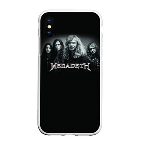 Чехол для iPhone XS Max матовый с принтом Megadeth в Санкт-Петербурге, Силикон | Область печати: задняя сторона чехла, без боковых панелей | dave | megadeth | metal | mustaine | rattlehead | rock | thrash | vic | дейв | мастейн | мегадет | метал | рок | треш