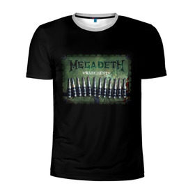Мужская футболка 3D спортивная с принтом Megadeth в Санкт-Петербурге, 100% полиэстер с улучшенными характеристиками | приталенный силуэт, круглая горловина, широкие плечи, сужается к линии бедра | dave | megadeth | metal | mustaine | rattlehead | rock | thrash | vic | дейв | мастейн | мегадет | метал | рок | треш