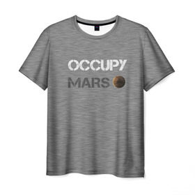Мужская футболка 3D с принтом Захвати Марс в Санкт-Петербурге, 100% полиэфир | прямой крой, круглый вырез горловины, длина до линии бедер | mars | space x | илон маск | марс | планеты | спэйс икс
