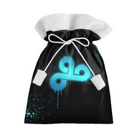 Подарочный 3D мешок с принтом cs:go - Cloud 9 (Black collection) в Санкт-Петербурге, 100% полиэстер | Размер: 29*39 см | Тематика изображения на принте: cloud9 | cs | csgo | го | кс