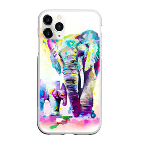 Чехол для iPhone 11 Pro Max матовый с принтом Слоны в Санкт-Петербурге, Силикон |  | animal | art | bright | child | color | elephants | family | mother | rainbow | spectrum | животные | искусство | мама | радуга | ребенок | семья | слоны | спектр | цвета | яркие