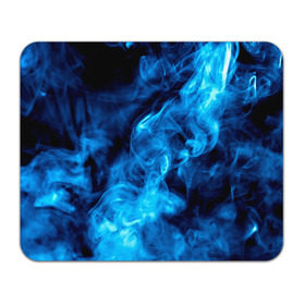Коврик прямоугольный с принтом Smoke в Санкт-Петербурге, натуральный каучук | размер 230 х 185 мм; запечатка лицевой стороны | Тематика изображения на принте: дым | огонь | пламя | синий