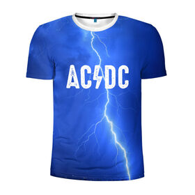 Мужская футболка 3D спортивная с принтом AC/DC в Санкт-Петербурге, 100% полиэстер с улучшенными характеристиками | приталенный силуэт, круглая горловина, широкие плечи, сужается к линии бедра | rok | рок