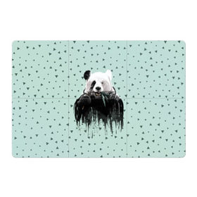 Магнитный плакат 3Х2 с принтом Панда-художник в Санкт-Петербурге, Полимерный материал с магнитным слоем | 6 деталей размером 9*9 см | Тематика изображения на принте: animal | art | artist | bear | beast | design | panda | style | арт | дизайн | животное | зверь | кисть | краски | медведь | панда | стиль | художник