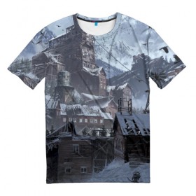 Мужская футболка 3D с принтом Tomb Raider в Санкт-Петербурге, 100% полиэфир | прямой крой, круглый вырез горловины, длина до линии бедер | лара крофт | расхитительница гробниц