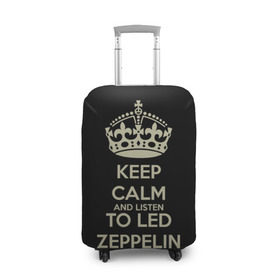 Чехол для чемодана 3D с принтом Led Zeppelin в Санкт-Петербурге, 86% полиэфир, 14% спандекс | двустороннее нанесение принта, прорези для ручек и колес | led zeppelin