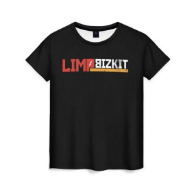 Женская футболка 3D с принтом Limp Bizkit в Санкт-Петербурге, 100% полиэфир ( синтетическое хлопкоподобное полотно) | прямой крой, круглый вырез горловины, длина до линии бедер | fred durst | limp bizkit | лим бискит | фред дерст