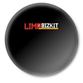 Значок с принтом Limp Bizkit в Санкт-Петербурге,  металл | круглая форма, металлическая застежка в виде булавки | fred durst | limp bizkit | лим бискит | фред дерст