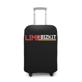 Чехол для чемодана 3D с принтом Limp Bizkit в Санкт-Петербурге, 86% полиэфир, 14% спандекс | двустороннее нанесение принта, прорези для ручек и колес | fred durst | limp bizkit | лим бискит | фред дерст
