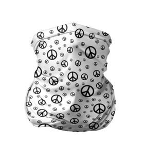 Бандана-труба 3D с принтом Peace Symbol в Санкт-Петербурге, 100% полиэстер, ткань с особыми свойствами — Activecool | плотность 150‒180 г/м2; хорошо тянется, но сохраняет форму | Тематика изображения на принте: love | peace | symbol | знак | любовь | мир | пацифик | пацифика | сигнал | символ | хиппи