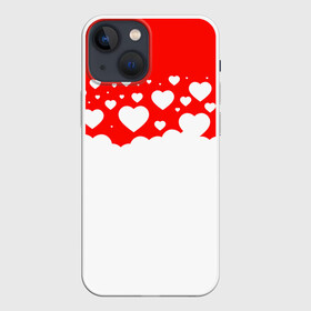 Чехол для iPhone 13 mini с принтом Сердечки в Санкт-Петербурге,  |  | 14 февраля | валентин | влюбленные | девушке | день святого валентина | жене | любимой | любимому | мужу | пара | парные | парню | подарок | подарок жене | подарок мужу