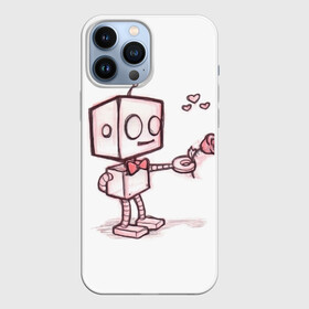Чехол для iPhone 13 Pro Max с принтом Робот мальчик в Санкт-Петербурге,  |  | 14 февраля | валентин | влюбленные | девушке | день святого валентина | жене | любимой | любимому | мужу | пара | парные | парню | подарок | подарок жене | подарок мужу