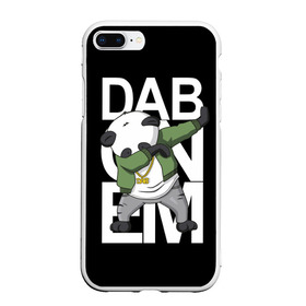 Чехол для iPhone 7Plus/8 Plus матовый с принтом Panda dab в Санкт-Петербурге, Силикон | Область печати: задняя сторона чехла, без боковых панелей | dab | dab n dance | dab on em | panda dab | дэб