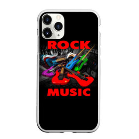 Чехол для iPhone 11 Pro Max матовый с принтом Rock music в Санкт-Петербурге, Силикон |  | Тематика изображения на принте: гитара | музыка | рок | рокер | электрогитара