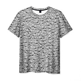 Мужская футболка 3D с принтом Мегатролль в Санкт-Петербурге, 100% полиэфир | прямой крой, круглый вырез горловины, длина до линии бедер | face | troll | trollface | интернет | лицо | мем | тролль