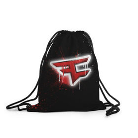 Рюкзак-мешок 3D с принтом cs:go - Faze clan (Black collection) в Санкт-Петербурге, 100% полиэстер | плотность ткани — 200 г/м2, размер — 35 х 45 см; лямки — толстые шнурки, застежка на шнуровке, без карманов и подкладки | Тематика изображения на принте: black | clan | csgo | faze | ксго | фейз