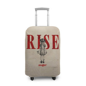 Чехол для чемодана 3D с принтом Rise в Санкт-Петербурге, 86% полиэфир, 14% спандекс | двустороннее нанесение принта, прорези для ручек и колес | skillet