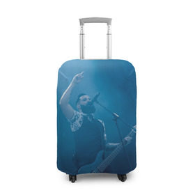 Чехол для чемодана 3D с принтом Blue в Санкт-Петербурге, 86% полиэфир, 14% спандекс | двустороннее нанесение принта, прорези для ручек и колес | skillet
