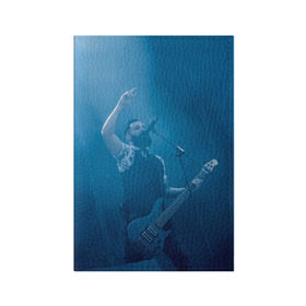 Обложка для паспорта матовая кожа с принтом Blue в Санкт-Петербурге, натуральная матовая кожа | размер 19,3 х 13,7 см; прозрачные пластиковые крепления | Тематика изображения на принте: skillet