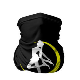 Бандана-труба 3D с принтом Сейлор Мун в Санкт-Петербурге, 100% полиэстер, ткань с особыми свойствами — Activecool | плотность 150‒180 г/м2; хорошо тянется, но сохраняет форму | logo | moon | девушка | детство | желтый | луна | мультик | мультики | черный