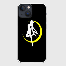 Чехол для iPhone 13 mini с принтом Сейлор Мун в Санкт-Петербурге,  |  | logo | moon | девушка | детство | желтый | луна | мультик | мультики | черный