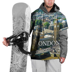 Накидка на куртку 3D с принтом Улицы Лондона в Санкт-Петербурге, 100% полиэстер |  | city | england | london | united kingdom | англия | великобритания | город | лондон
