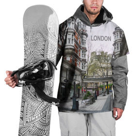 Накидка на куртку 3D с принтом Улицы Лондона в Санкт-Петербурге, 100% полиэстер |  | boulevard | city | england | london | street | united kingdom | англия | бульвар | великобритания | город | лондон | улица