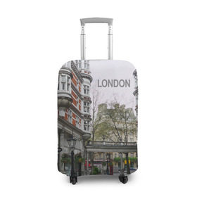 Чехол для чемодана 3D с принтом Улицы Лондона в Санкт-Петербурге, 86% полиэфир, 14% спандекс | двустороннее нанесение принта, прорези для ручек и колес | boulevard | city | england | london | street | united kingdom | англия | бульвар | великобритания | город | лондон | улица