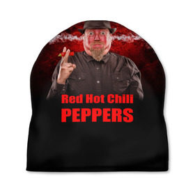 Шапка 3D с принтом Red Hot Chili Peppers в Санкт-Петербурге, 100% полиэстер | универсальный размер, печать по всей поверхности изделия | звезда | красный | кумир | музыка | перец | рок | рок группа | хит