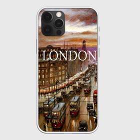 Чехол для iPhone 12 Pro Max с принтом Улицы Лондона в Санкт-Петербурге, Силикон |  | city | england | london | united kingdom | англия | великобритания | город | лондон | ночь | огни | улица