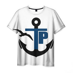 Мужская футболка 3D с принтом Типичный речник в Санкт-Петербурге, 100% полиэфир | прямой крой, круглый вырез горловины, длина до линии бедер | вмф | морской флот | речник | речной флот
