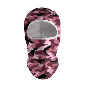Балаклава 3D с принтом Розовый камуфляж в Санкт-Петербурге, 100% полиэстер, ткань с особыми свойствами — Activecool | плотность 150–180 г/м2; хорошо тянется, но при этом сохраняет форму. Закрывает шею, вокруг отверстия для глаз кайма. Единый размер | пиксельный