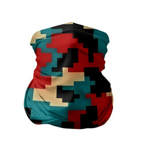 Бандана-труба 3D с принтом Camouflage в Санкт-Петербурге, 100% полиэстер, ткань с особыми свойствами — Activecool | плотность 150‒180 г/м2; хорошо тянется, но сохраняет форму | камуфляж | пиксельный | разноцветный