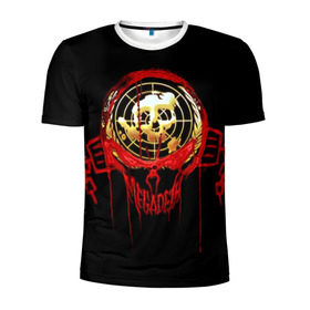 Мужская футболка 3D спортивная с принтом Megadeth #6 в Санкт-Петербурге, 100% полиэстер с улучшенными характеристиками | приталенный силуэт, круглая горловина, широкие плечи, сужается к линии бедра | dave | megadeth | metal rock | mustaine | rattlehead | thrash | vic | дейв | мастейн | мегадет | метал | рок | треш