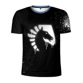 Мужская футболка 3D спортивная с принтом cs:go - Liquid team (Black collection) в Санкт-Петербурге, 100% полиэстер с улучшенными характеристиками | приталенный силуэт, круглая горловина, широкие плечи, сужается к линии бедра | cs | csgo | liquid | го | кс | ликвид