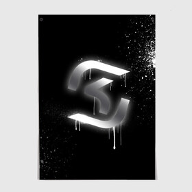 Постер с принтом cs:go - SK Gaming (Black collection) в Санкт-Петербурге, 100% бумага
 | бумага, плотность 150 мг. Матовая, но за счет высокого коэффициента гладкости имеет небольшой блеск и дает на свету блики, но в отличии от глянцевой бумаги не покрыта лаком | cs | csgo | sk | го | кс | ск