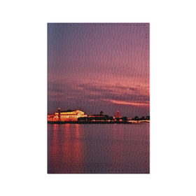 Обложка для паспорта матовая кожа с принтом Санкт-Петербург в Санкт-Петербурге, натуральная матовая кожа | размер 19,3 х 13,7 см; прозрачные пластиковые крепления | Тематика изображения на принте: город | пейзаж