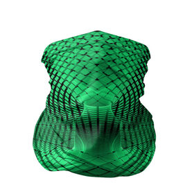 Бандана-труба 3D с принтом Абстракция зеленая в Санкт-Петербурге, 100% полиэстер, ткань с особыми свойствами — Activecool | плотность 150‒180 г/м2; хорошо тянется, но сохраняет форму | абстракция | белый | зеленый | изгиб | красивый | необычный | новый | плавный | рисунок | стиль | цвет | четкий