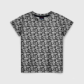 Детская футболка 3D с принтом Misfits в Санкт-Петербурге, 100% гипоаллергенный полиэфир | прямой крой, круглый вырез горловины, длина до линии бедер, чуть спущенное плечо, ткань немного тянется | misfits