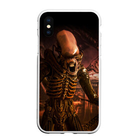 Чехол для iPhone XS Max матовый с принтом Alien в Санкт-Петербурге, Силикон | Область печати: задняя сторона чехла, без боковых панелей | alien | блокбастер. монстр | боевик | кино | кинофильм | скелет | чужой