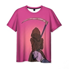 Мужская футболка 3D с принтом Follow the girl в Санкт-Петербурге, 100% полиэфир | прямой крой, круглый вырез горловины, длина до линии бедер | иди за мной