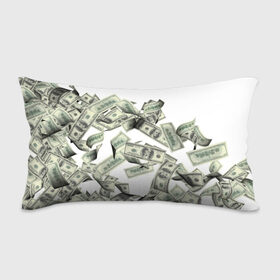 Подушка 3D антистресс с принтом Денежный ветер в Санкт-Петербурге, наволочка — 100% полиэстер, наполнитель — вспененный полистирол | состоит из подушки и наволочки на молнии | баксы | банкноты | деньги | доллары | купюры